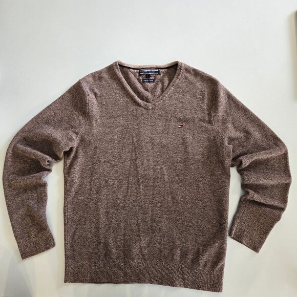 L Tommy Hilfiger womens 100% premium cotton V neck sweater - Picture 2 of 9